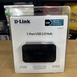 USB Hub D-Link DUB-H7 USB 2.0 Black